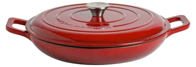 Produktbild von Flache Gusseisen-Auflaufform – 2,3 l – rotes Ombre
