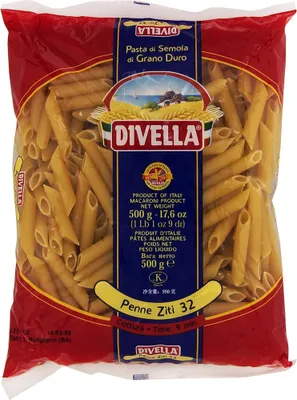 Produktbild von 24x Divella Pasta Penne Ziti N.32 500g