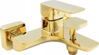Produktbild von Granitan - Badewannenarmatur - Keramikkartusche - Gold - mit Montageset - Badarmatur