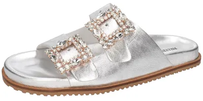 Productafbeelding van Melvin & Hamilton slippers voor dames, model Eve 1, kleur zilver, maat 40