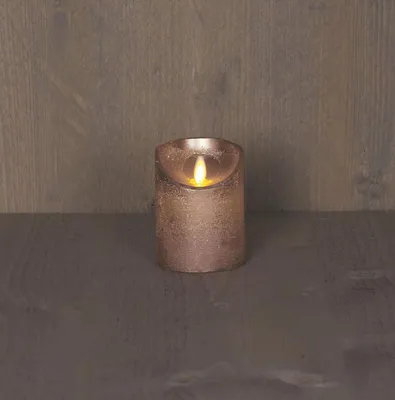 Produktbild von Anna's Collection Stumpfe Kerze - LED - Bronze - 10 cm