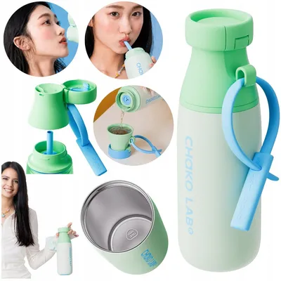 Zdjęcie produktu dla Chako Lab MilkMate butelka termiczna stal nierdzewna SUS 316 kubek 520ml