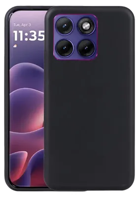 Immagine prodotto di Custodia per cellulare Motorola Edge 70 Fusion in silicone e TPU, sottile e resistente agli urti, nera