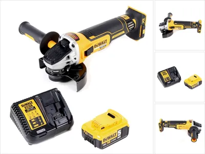 Produktbild von DeWalt DCG 405 P1 Akku Winkelschleifer 18V 125mm Brushless + 1x Akku 5,0Ah + Ladegerät
