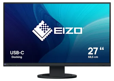 Produktbild von FlexScan EV2720S-BK (68.5 cm (27 Zoll), schwarz, WQHD, IPS, USB-C, USB-Hub)