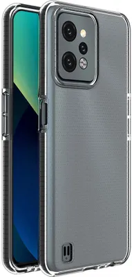 Produktbild von Spring Case Realme C31 Silikonhülle mit Rahmen Schwarz