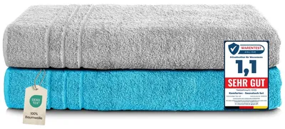 Obrázek produktu pro Sada ručníků do sauny, 2 kusy, 80x200 cm, 100% bavlna, velikost XXL