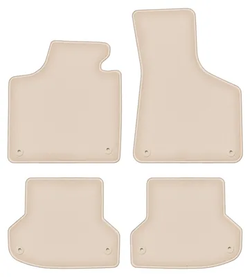 Produktbild von DURBAN Beige Velours-Fußmatten-Set für Audi A3 8P Schrägheck, Sportback, Cabrio (2003-2011)