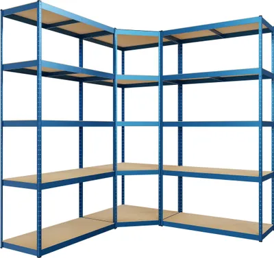 Produktbild von CLP 3er Regalsystem blau