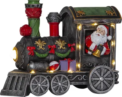 Produktbild von Star Trading LED-Weihnachtsszene "Deerville", Santa ,Schlitten,