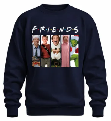 Imagen del producto de Suéter navideño uni, diseño "Kevin Alone at Home" (Mi Villano Favorito), color azul marino, talla XXL