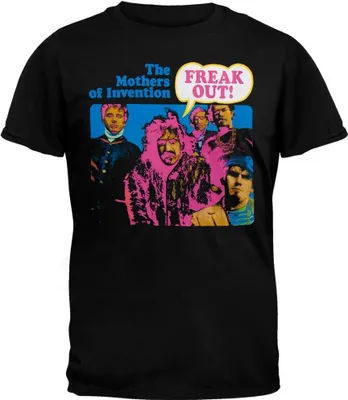 Produktbild von Frank Zappa - "Freak Out!" T-Shirt für Herren/Damen Uni RO2471 (XL) (Schwarz)
