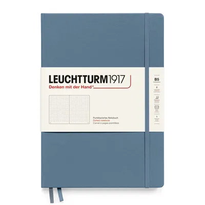 Produktbild von Leuchtturm1917 Notizbuch B5 Hardcover stone bue dotted