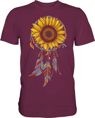 Produktbild von Traumfänger Sonnenblumen Shirt Gärtner Geschenk Garten – Burgundy / XXL