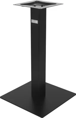 Produktbild von ML-Design Tischgestell Single, Schwarz, Höhe 72cm, aus pulverbeschichteteter Stahl, Metall Tischsäule mit 43x43 cm Bodenplatte, inkl. Montagematerial