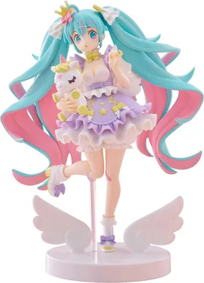 Obrázek produktu pro Hatsune Miku Tenitol PVC soška Hatsune Miku Yumekawa Princess Lavender Ver. 21 cm