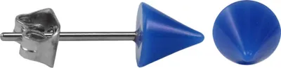 Produktbild von Chirurgenstahl Ohrstecker Acrylspitze Größe - 5 mm Farbe - Blau