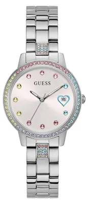 Produktbild von Guess Three of Hearts GW0657L1 Damenuhr