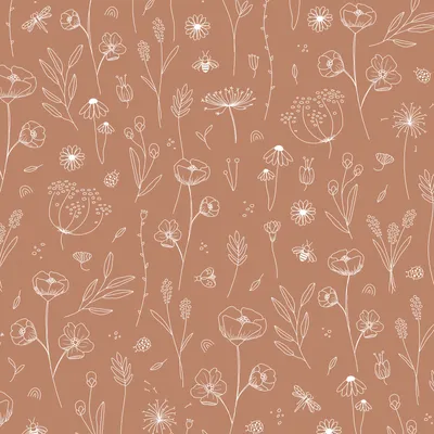 Produktbild von Little Dutch Vliestapete Wild Flowers 1000x52cm