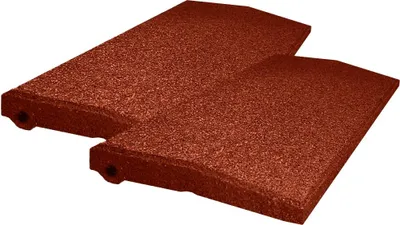 Produktbild von Bordsteinrampe aus Gummi LxBxH 500 x 250 x 45 mm 2 Stück im Set (Schwellenrampe Autorampe Überfahrrampe Auffahrrampe)