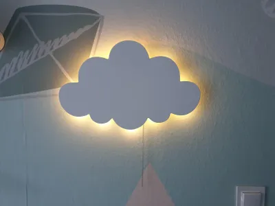 Image de Veilleuse en forme de nuage, applique murale, 12 V