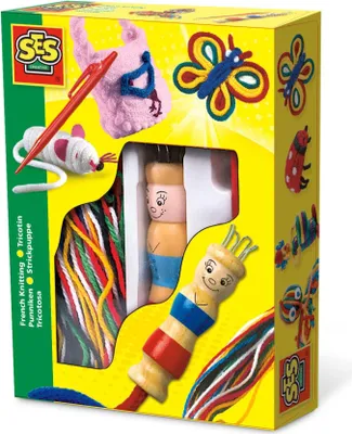 Image de SES Creative® 862 SES Creative® Kit de bricolage Poupée à tricoter avec laine multicolore
