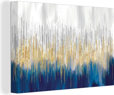 Zdjęcie produktu dla OneMillionCanvasses® - Obrazy na płótnie - 140x90 cm, Farba olejna - Abstrakcja - Malarstwo, Druk ścienny Dekoracja ścienna - Zdjęcie na płótnie - Obraz na drewnianej ramie