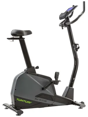 Image de Tunturi Star Fit E100 : vélo d'appartement - 21 programmes - 24 niveaux de résistance - Ergomètre - Réglable - Couleur : noir
