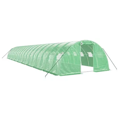 Obrázok produktu pre vidaXL skleník s oceľovým rámom zelený 72 m² 18x4x2 m