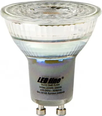 Produktbild von LED GU10 5,5W Reflektor 345lm Abstrahlwinkel 60° Glas 220-240V Dim to Warm 2200-3000K