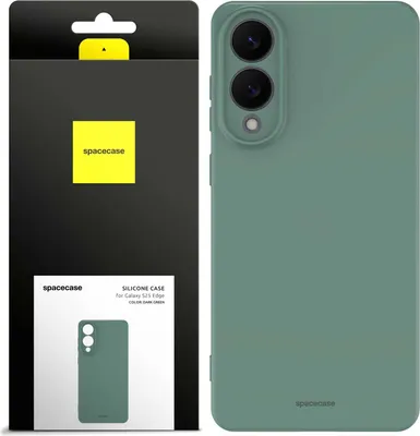 Image de SPACECASE Etui en Silicone pour Galaxy S25 Edge Vert