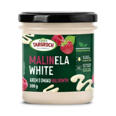 Produktbild von Targroch Creme MALINELA WEISS mit Himbeergeschmack 300g