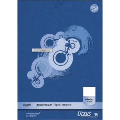 Produktbild von Ursus Briefblock DIN A4 blanko - A4