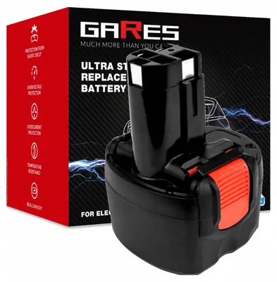 Obrázek produktu pro GARES Akumulátor Baterie pro Bosch GSR 9.6-1 2607335272 BAT048 2607335540 | 9,6 V 3Ah | Zesílená série High-Performance | Vysoký výkon | Gares