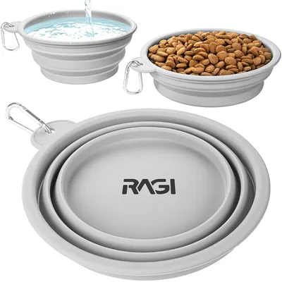 Obrázek produktu pro Skládací cestovní miska RAGI pro psy, silikon, 1000 ml