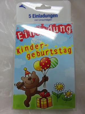 Produktbild von Einladungen - Einladungskarten Kindergeburtstag * 5 Stck