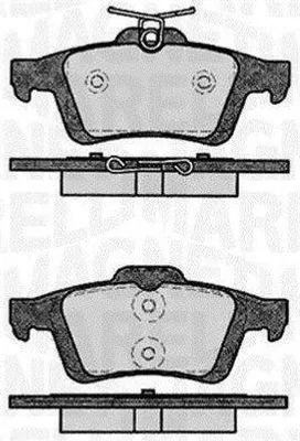 Produktbild von MAGNETI MARELLI Bremsbeläge Satz Hinten Bremsklötze für FORD FOCUS III Turnier 363916060796