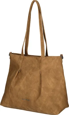 Produktbild von Große Damen Tasche Schultertasche Umhängetasche Crossover Bag Leder Optik Handtasche Kamel