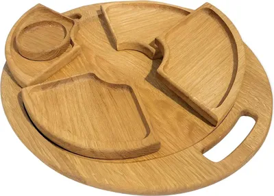 Produktbild von Servierplatte für Käse und Aufschnitt – 6-teiliges Set