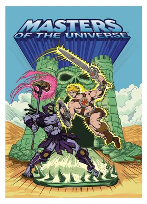 Produktbild von Fanattik Masters Of The Universe He-man & Skeletor Plakat One Size
