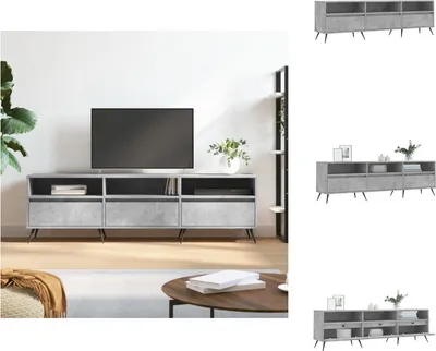 Produktbild von vidaXL TV-Schrank Betongrau 150x30x44,5 cm Holzwerkstoff -  TV-Möbel