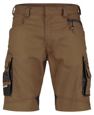 Productafbeelding van DASSY Bermuda broek COSMIC, werkkleding, maat 48, bruin/anthraciet
