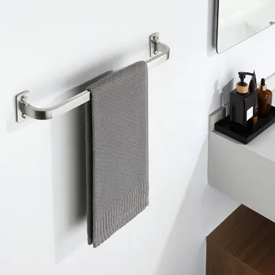 Produktbild von Gebürsteter Edelstahl Handtuchhalter zur Wandmontage 40 cm