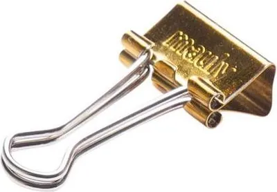 Produktbild von MAUL Foldback-Klemmer mauly® Federstahl Metall 12 Stück 19 mm gold