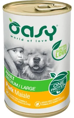 Produktbild von OASY One Protein Adult Medium/Large Pork - Nassfutter für Hunde - 400g