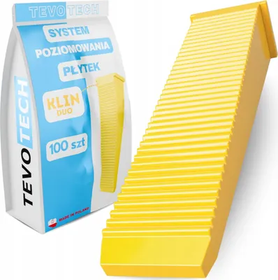Obrázek produktu pro TevoTech System DUO vyrovnávací klín pro montážní spony, 100 ks.