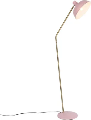 Produktbild von Retro Stehlampe Rosa mit Bronze Milou