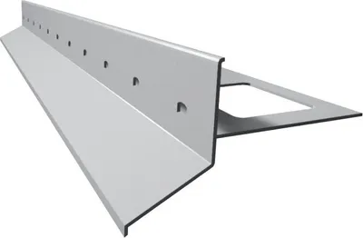 Zdjęcie produktu dla Renoplast Profil okapowy aluminiowy D25, Do posadzki klejonej na tarasy i balkony, Profil prosty 200cm, Szary
