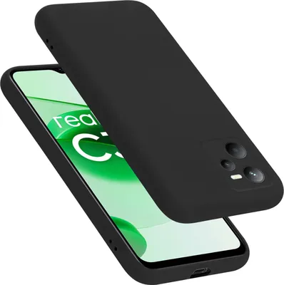 Produktbild von Cadorabo Schutzhülle für Realme C35 / Narzo 50A PRIME Hülle in Schwarz Handyhülle Case Cover TPU Etui