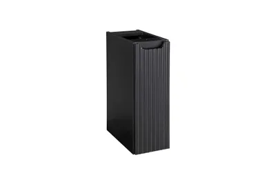 Obrázek produktu pro Koupelnová skříňka 20 cm černá frézovaná pod desku 1 dvířka tiché zavírání